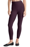Beyond Yoga Powerbeyond Midi Legging In Rich Plum In Burgundy