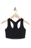 Beyond Yoga Space Dye Simplicity Sports Bra In Black