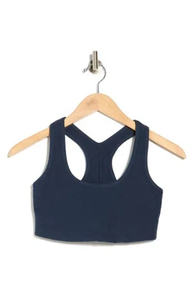 Beyond Yoga Space Dye Simplicity Sports Bra In Blue