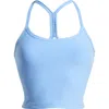 Beyond Yoga Space Dye Slim Racerback Crop Tank In Blue