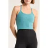 Beyond Yoga Space Dye Slim Racerback Crop Tank In Blue