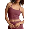 Beyond Yoga Space Dye Slim Racerback Crop Tank In Brown