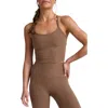 Beyond Yoga Space Dye Slim Racerback Crop Tank In Burgundy