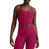 Beyond Yoga Space Dye Slim Racerback Crop Tank In Pink