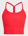 Beyond Yoga Space-dye Slim Racerback Cropped Tank In Red