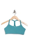 Beyond Yoga Space Dye Slim Racerback Sports Bra In Blue