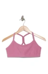 Beyond Yoga Space Dye Slim Racerback Sports Bra In Orchid Blossom Heath