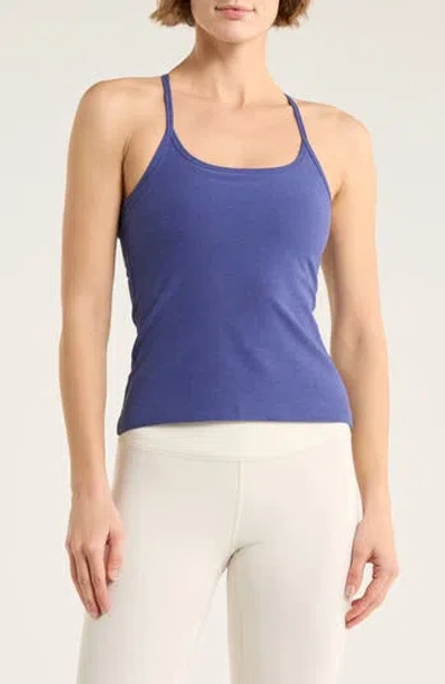 Beyond Yoga Space Dye Slim Racerback Tank Top In Blue