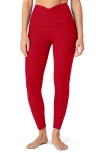 Beyond Yoga Space Dye V-waist Leggings In Red
