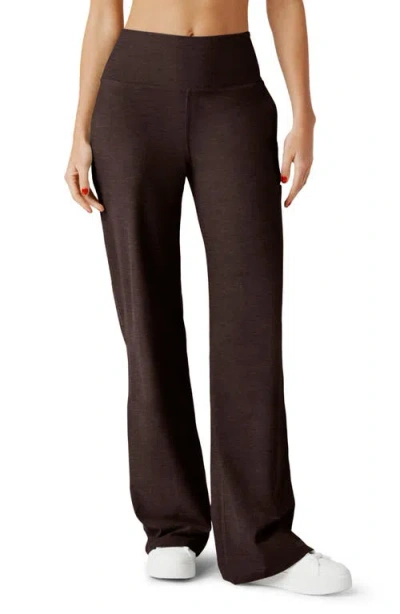 Beyond Yoga Space Dye Wide Leg Pants In Brown