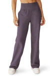 Beyond Yoga Space Dye Wide Leg Pants In Purple Haze Heather