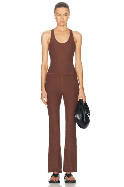 Beyond Yoga Spacedye All Around Jumpsuit In Bold Mocha Heather