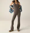 Beyond Yoga Spacedye All Around Jumpsuit In Soft Umber Heather