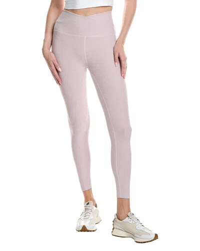 Beyond Yoga Spacedye At Your Leisure High Waisted Midi Legging In Frosty Pink Heather