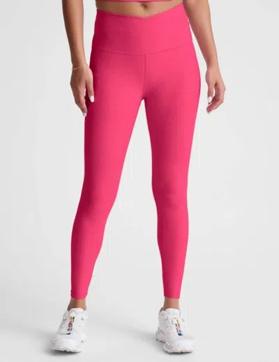 Beyond Yoga Spacedye At Your Leisure High Waisted Midi Leggings In Vivid Pink Heather In Purple