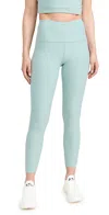 Beyond Yoga Spacedye At Your Leisure High Waisted Midi Legging In Minty Slate Heather