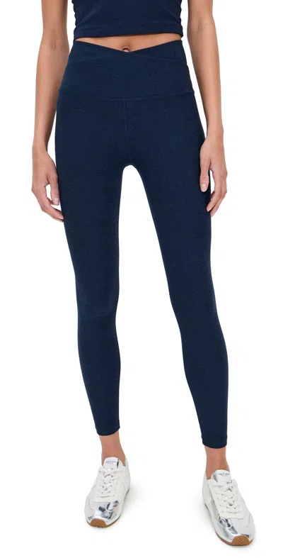 Beyond Yoga Spacedye At Your Leisure Leggings Nocturnal Navy