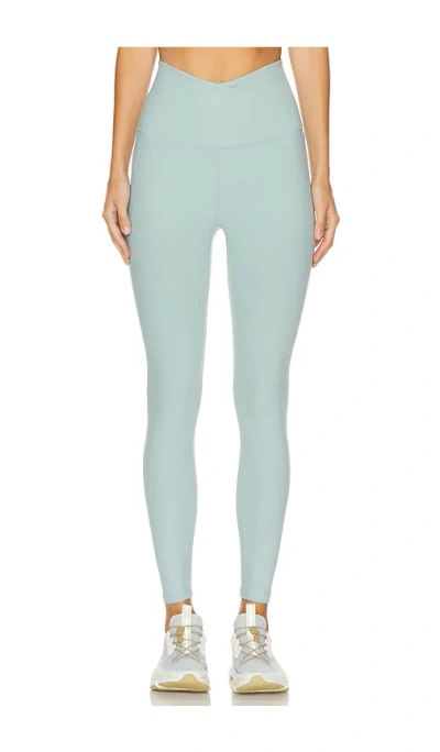 Beyond Yoga Spacedye At Your Leisure High Waisted Midi Legging In Minty Slate Heather