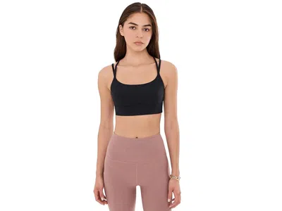 Beyond Yoga Spacedye Back To It Strappy Bra Women's Bra Darkest Night: Sm In Black