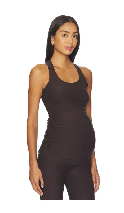 Beyond Yoga Spacedye Bases Covered Maternity Tank Top In Brown
