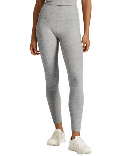 Beyond Yoga Spacedye Caught In The Midi High Waist Legging In Silver