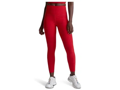 Beyond Yoga Spacedye Caught In The Midi High Waisted Legging In Red