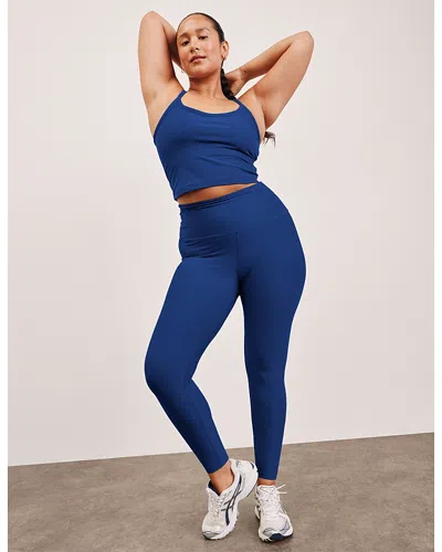 Beyond Yoga Spacedye Caught In The Midi High Waisted Legging In Blue
