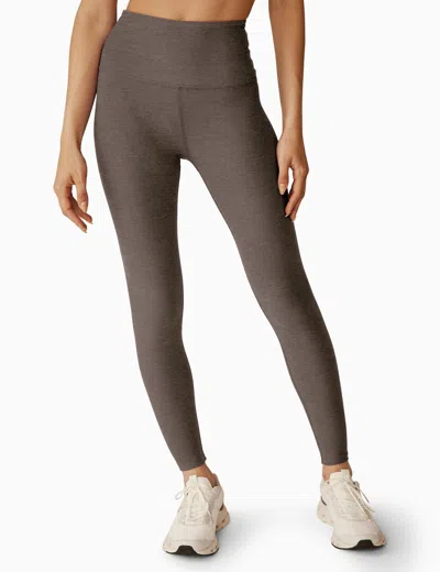 Beyond Yoga Spacedye Caught In The Midi High Waisted Legging In Brown
