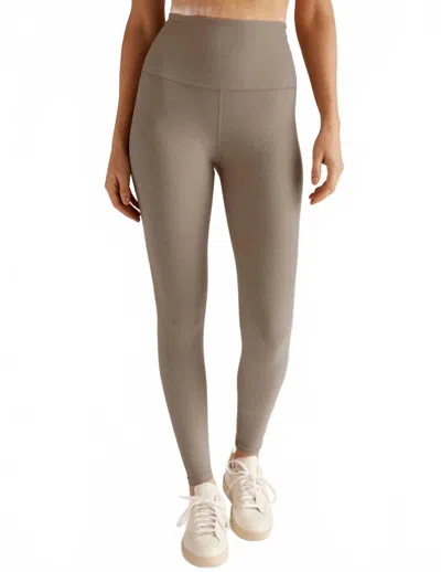 Beyond Yoga Spacedye Caught In The Midi High Waisted Legging In Birch Heather In Brown