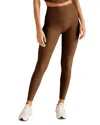 Beyond Yoga Spacedye Caught In The Midi High Waisted Legging In Bold Mocha Heather