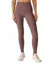 Beyond Yoga Spacedye Caught In The Midi High Waisted Legging In Rose Brush Heather