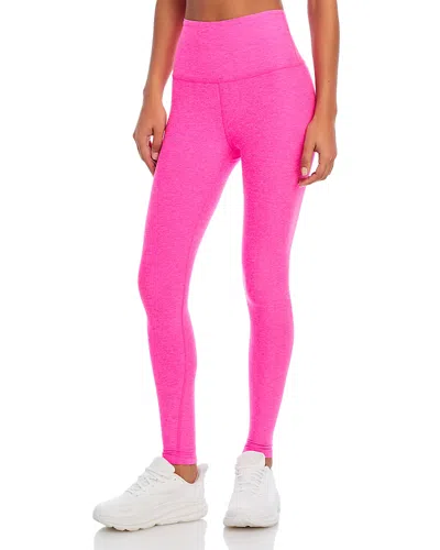 Beyond Yoga Spacedye Caught In The Midi High Waisted Legging In Pink Energy