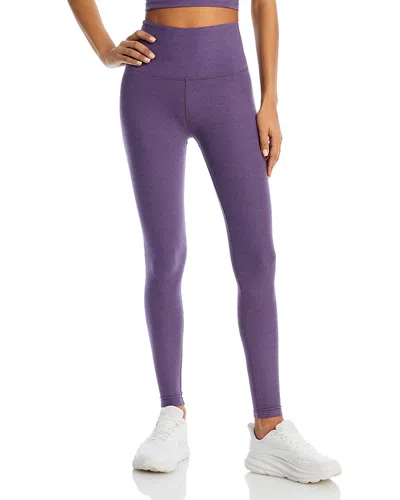 Beyond Yoga Spacedye Caught In The Midi High Waisted Legging In Purple Haze
