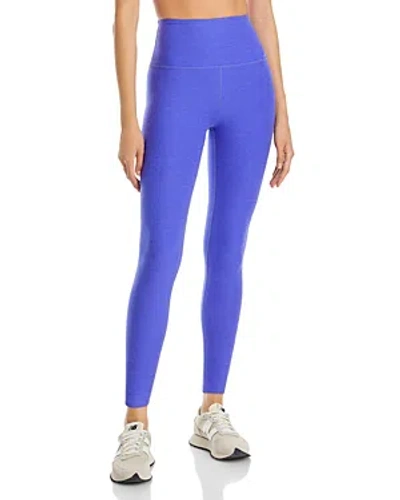 Beyond Yoga Spacedye Caught In The Midi High Waisted Legging In Ultra Violet Heather