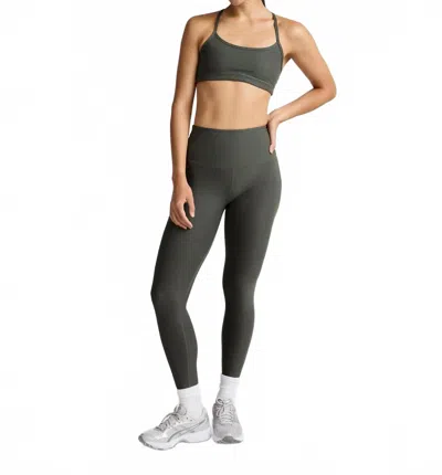 Beyond Yoga Spacedye Caught In The Midi High Waisted Leggings In Dusty Forest Heather In Gray