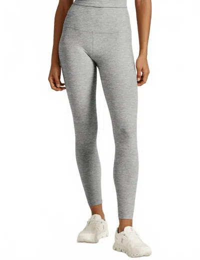 Beyond Yoga Spacedye Caught In The Midi Highwaist Legging In Silver Mist