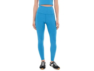 Beyond Yoga Spacedye Caught In The Midi High-waisted Legging Women's Casual Pants Malibu Lagoon Heather: Lg (us  In Blue
