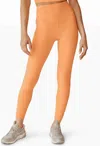 Beyond Yoga Spacedye Caught In The Midi Legging In Apricot Heather