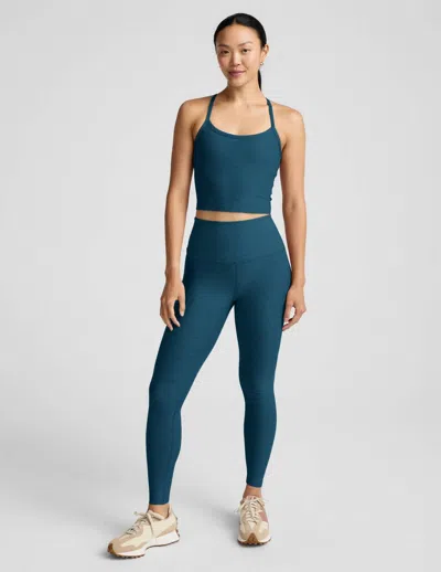 Beyond Yoga Spacedye Caught In The Midi Legging In Blue Gem In Green