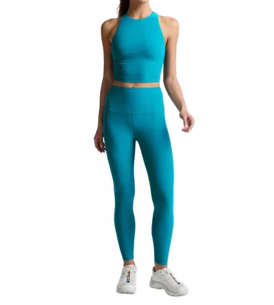 Beyond Yoga Spacedye Caught In The Midi Legging In Island Blue Heather