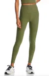Beyond Yoga Spacedye Caught In The Midi Legging In Moss Green