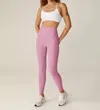 Beyond Yoga Spacedye Caught In The Midi Legging In Pink Haze Heather In Multi