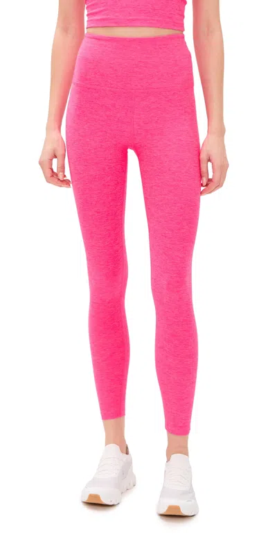 Beyond Yoga Spacedye Caught In The Midi Leggings Pink Glow Heather