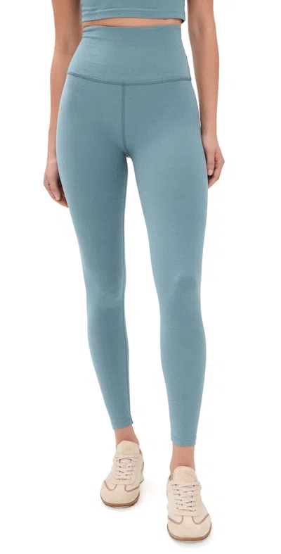 Beyond Yoga Spacedye Caught In The Midi Leggings Storm Heather In Blue