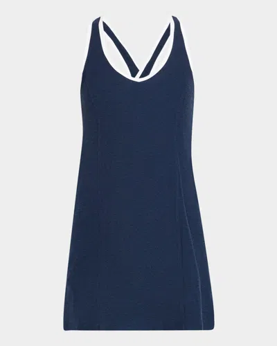 BEYOND YOGA SPACEDYE CONTRAST-TRIM ACTIVE DRESS