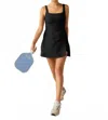 Beyond Yoga Spacedye Court Appeal Mini Dress In Darkest Night In Multi