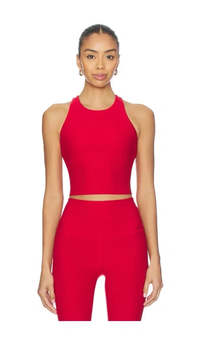Beyond Yoga Spacedye Daily Cropped Tank Top In Red