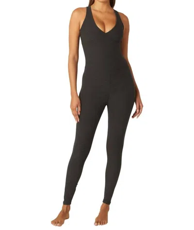 Beyond Yoga Spacedye Daring Jumpsuit In Darkest Night In Black