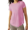 Beyond Yoga Spacedye Featherweight On Down Low Tee In Pink Bloom In Pink Haze Heather