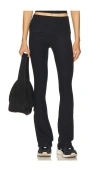 Beyond Yoga Spacedye Foldover Bootcut Pant In Black